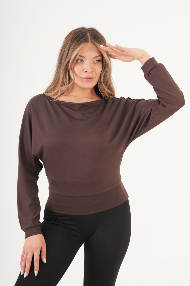 Lustrin Camicetta Marrone Casual Sexy Elegante Abbigliamento all'ingrosso 1