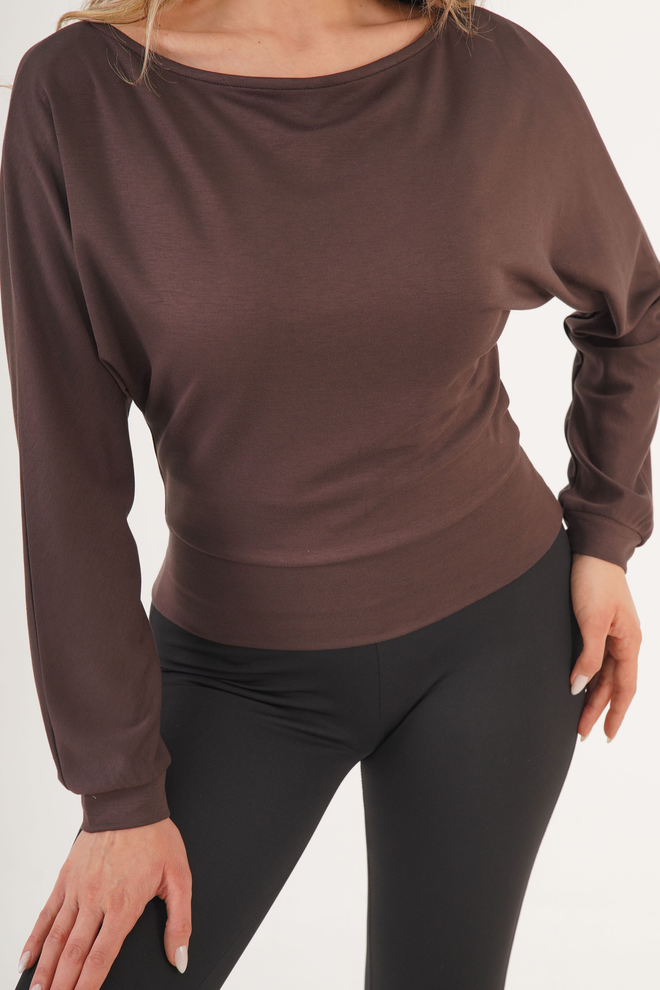 Lustrin Camicetta Marrone Casual Sexy Elegante Abbigliamento all'ingrosso Primavera