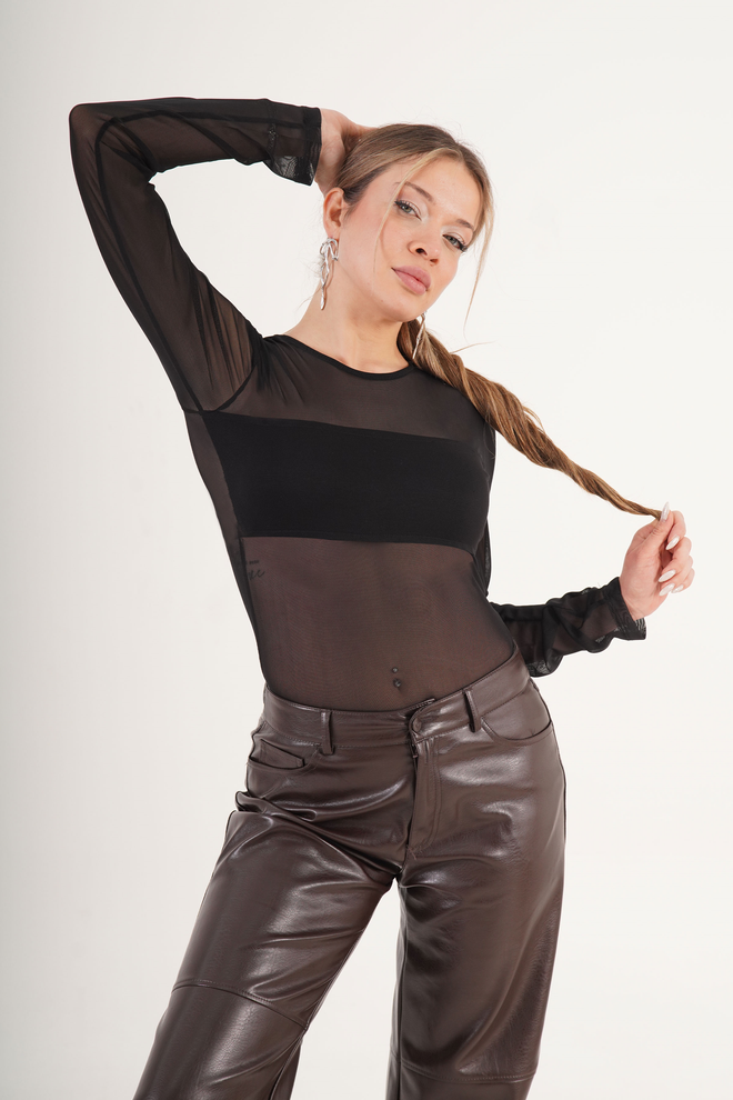 Lustrin Черный Сексуальный Повседневный Элегантный Установленный Боди Оптовая продажа одежды Повседневный