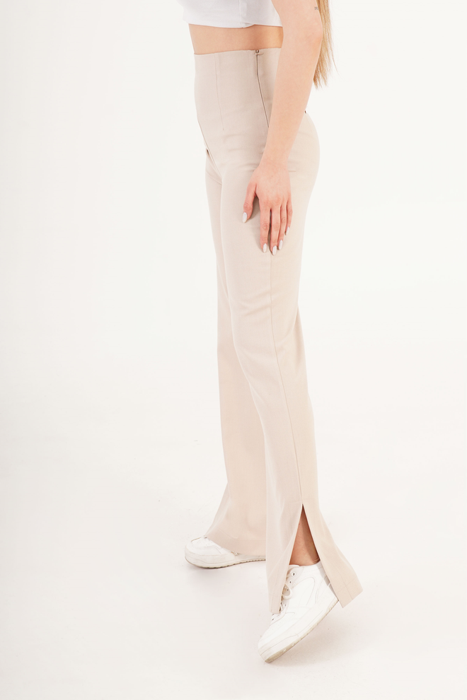 Lustrin Smėlio Aptempti Kelnės Didmeninė prekyba drabužiais Viršutiniai drabužiai su sagomis