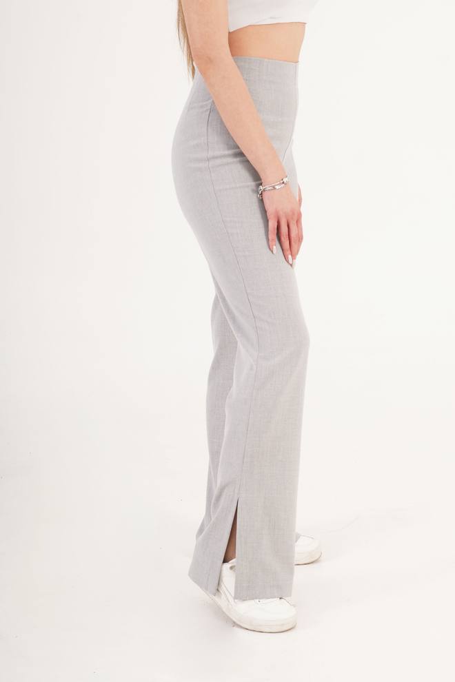 Lustrin “Slit Bell Leg” Pilkos Didmeninės Kelnės Didmeninė prekyba drabužiais 0