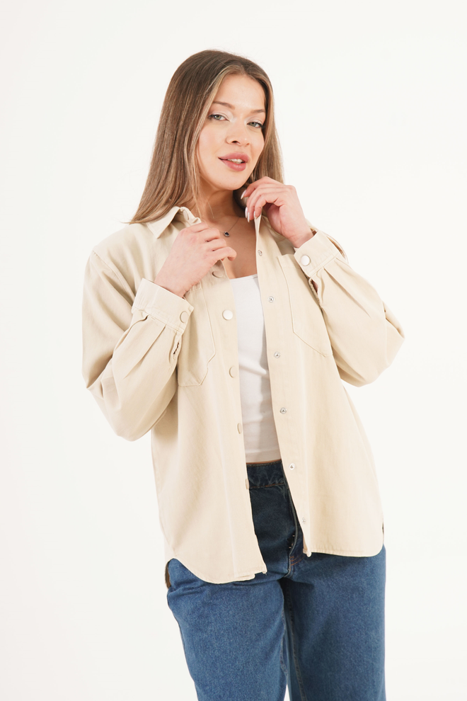 Lustrin Akmens Sezoninė Didmeninė Striukė Su Užtrauktuku Didmeninė prekyba drabužiais 0