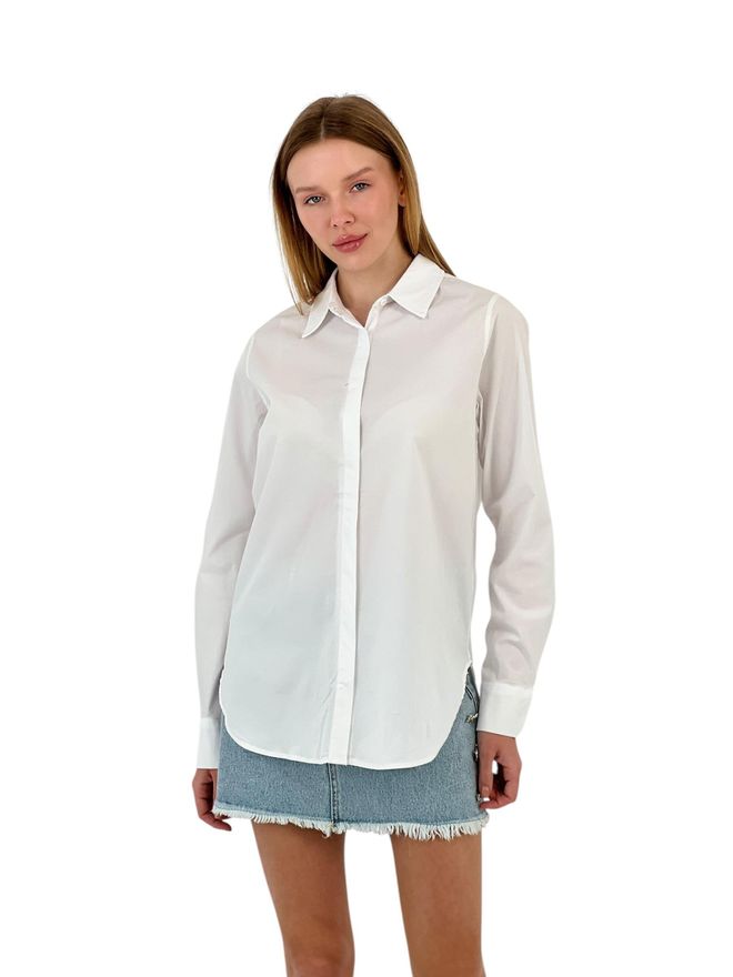 MISS POEM Shirt Met Lycra Groothandel Kleding Casual