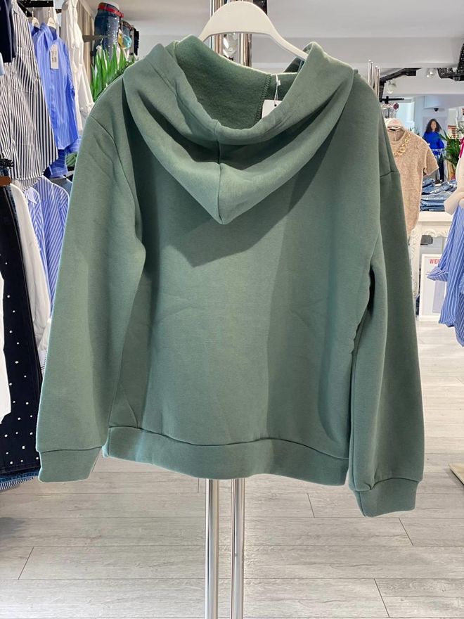 MISS POEM Zielona Bluza Z Kapturem Oversize Hurtowa sprzedaż odzieży 1