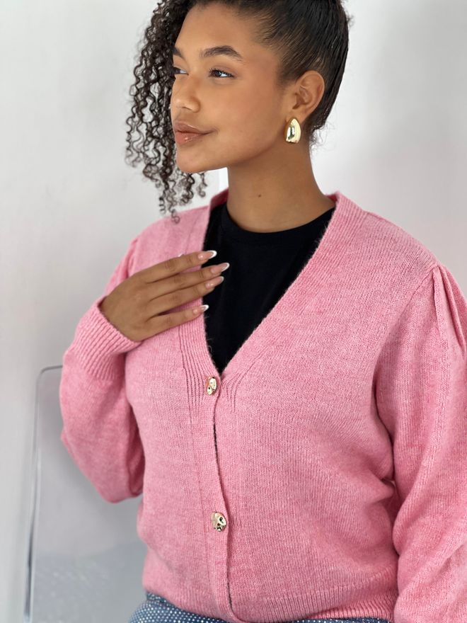 MISS POEM Pink Casual Cute Preppy Vintage Elegant Retro Cardigan Wholesale Clothing Spring