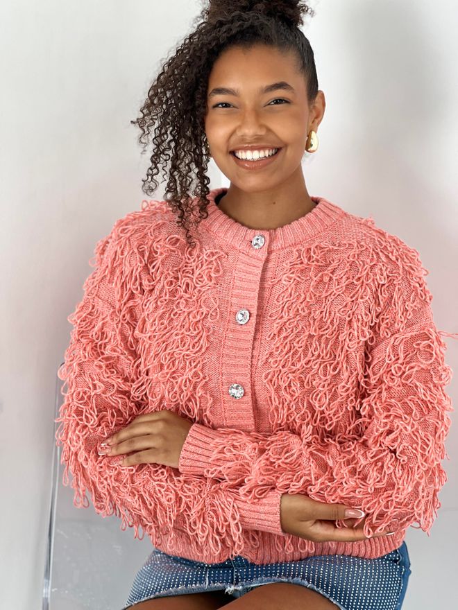 MISS POEM Pink Cardigan Casual Cute Streetwear Wholesale Clothing Lounge