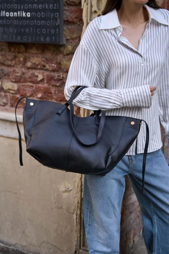 Madamra “Leather Look Wallet Detail” Rankinis Ir Pečių Krepšys Juodas Didmeninė prekyba drabužiais 0