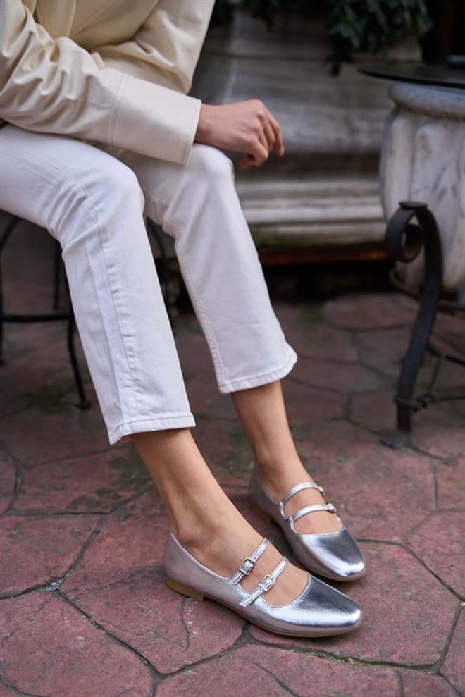 Madamra Babette Silver Com Cinto Duplo Roupas por atacado 0