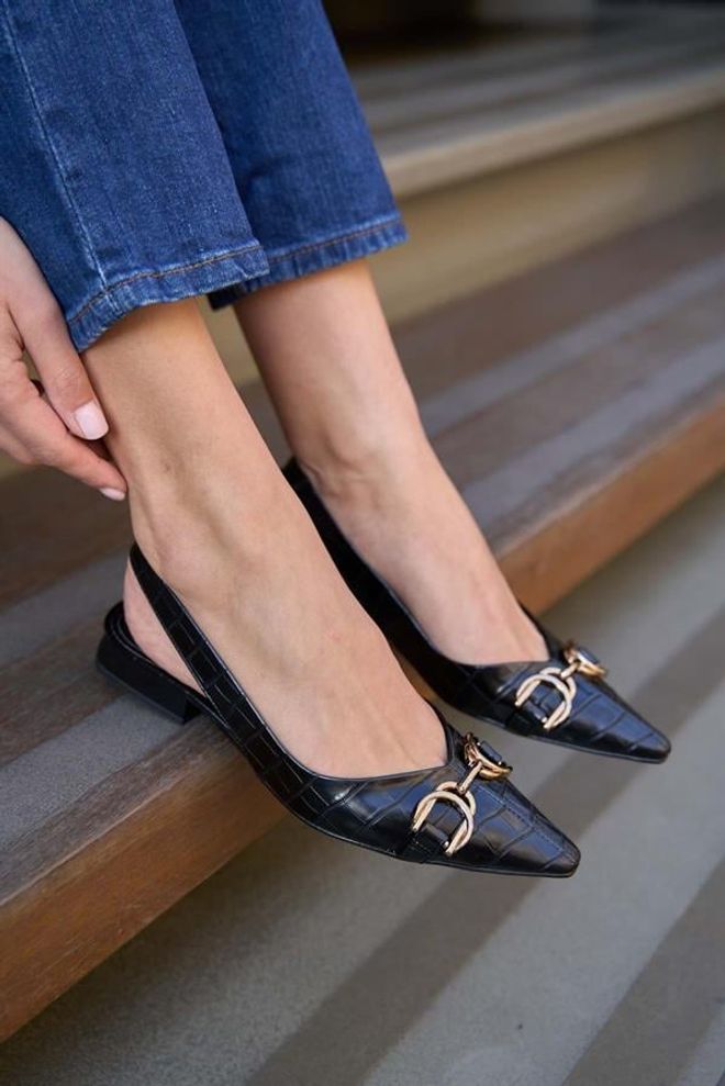 Madamra Dodatna Oprema Detaljna Bluza Crna Croco Велепродаја одеће 2