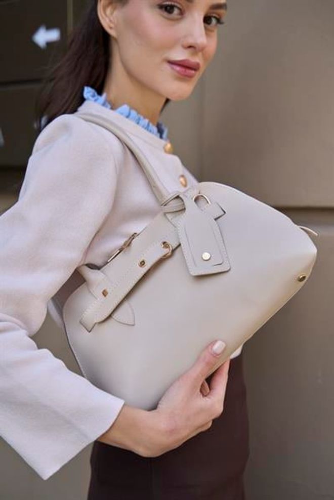 Madamra Acessório Dourado Bolsa Retrô Bolsa De Mão E Ombro Bege Roupas por atacado 4