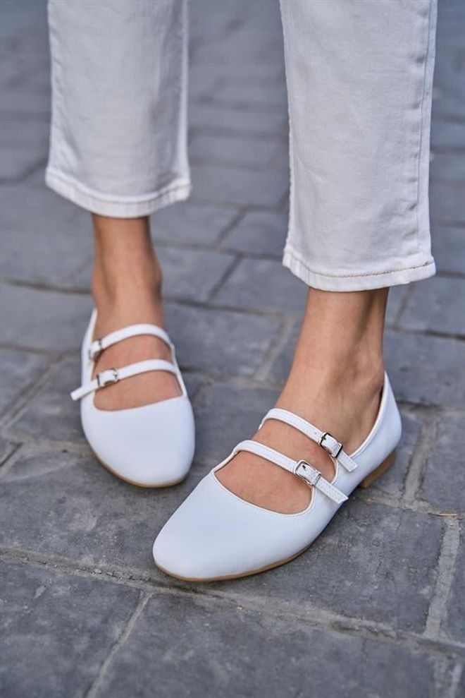 Madamra Babette Con Doppia Cintura Bianca Abbigliamento all'ingrosso 2