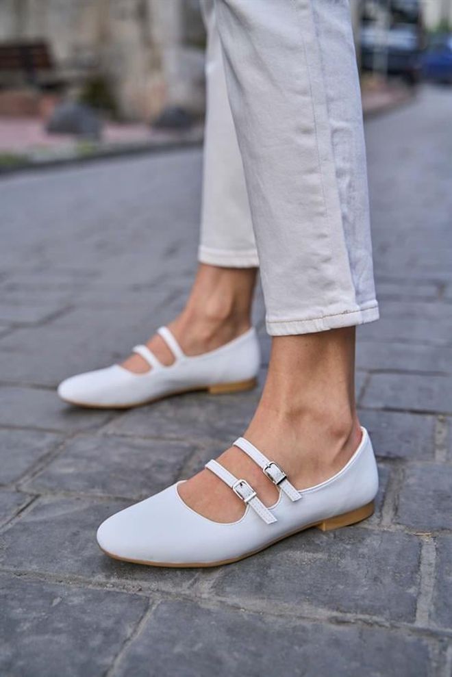 Madamra Babette Con Doppia Cintura Bianca Abbigliamento all'ingrosso 3