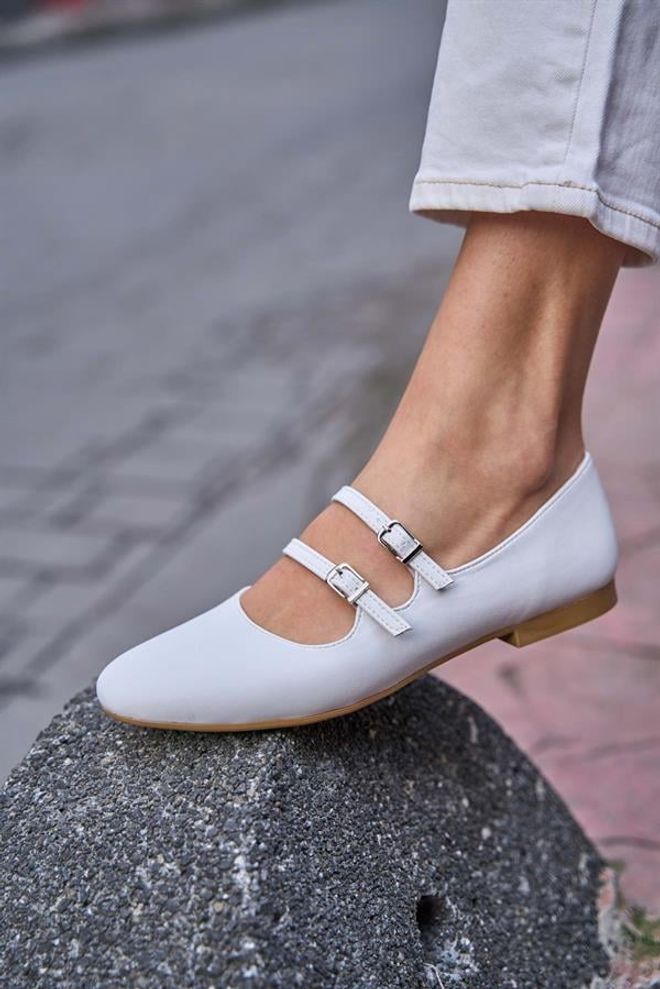 Madamra Babette Con Doppia Cintura Bianca Abbigliamento all'ingrosso 4