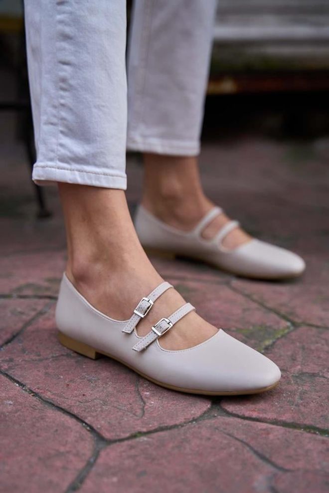 Madamra Babette Con Doppia Cintura Beige Abbigliamento all'ingrosso 4