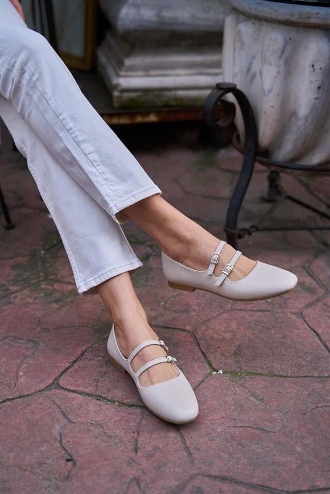 Madamra Babette Con Doppia Cintura Beige Abbigliamento all'ingrosso 3