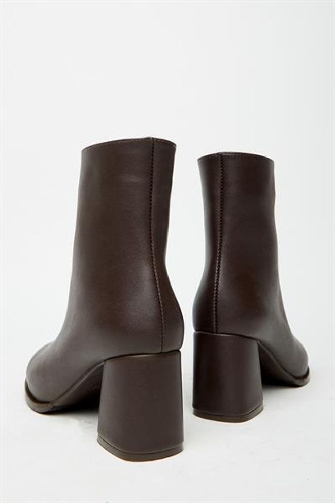 Madamra Stivali E Stivaletti Con Tacco Marroni Da Donna Eleganti Stivali Casual Con Cerniera Abbigliamento all'ingrosso 5