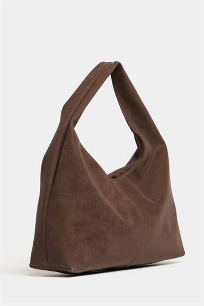 Madamra Women's Brown Suede Shopper Shoulder Bag — Soft Form Vintage Model Wholesale Clothing 2