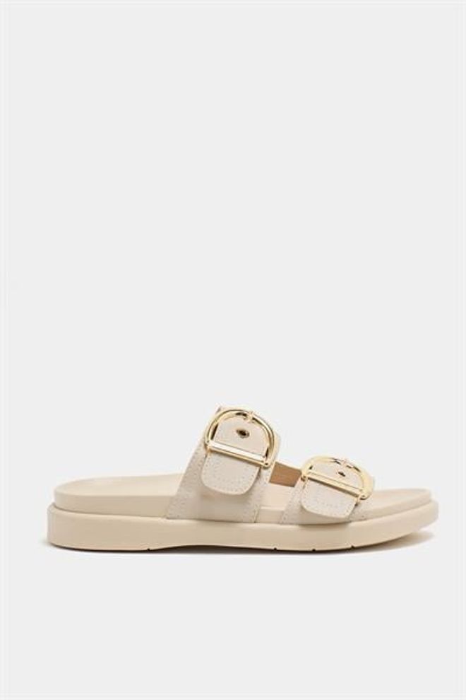 Madamra Zapatillas Casuales Elegantes Con Doble Hebilla Color Crema Ropa al por mayor 3