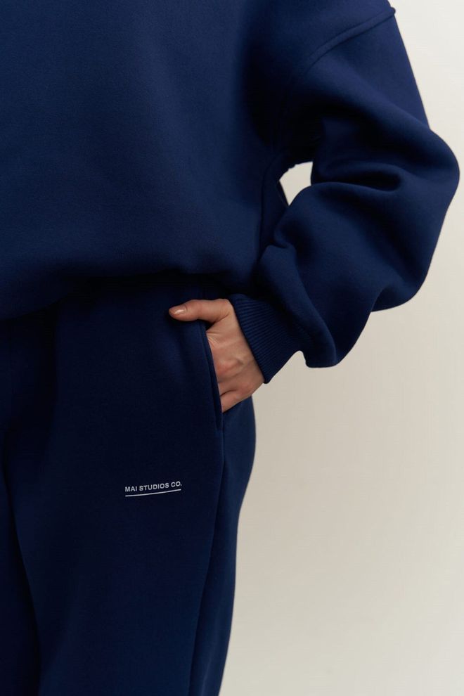 Mai Collection Mini Bike Navy Crew Neck Tracksuit Suit Wholesale Clothing 5