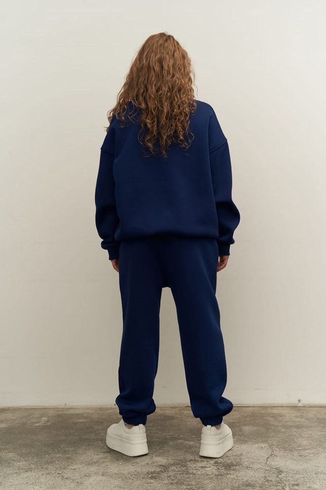 Mai Collection Mini Bike Navy Crew Neck Tracksuit Suit Wholesale Clothing 3