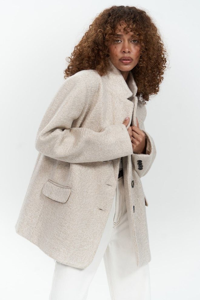 Mai Collection “Enzo” Smėlio Spalvos Švarkas Didmeninė prekyba drabužiais 0