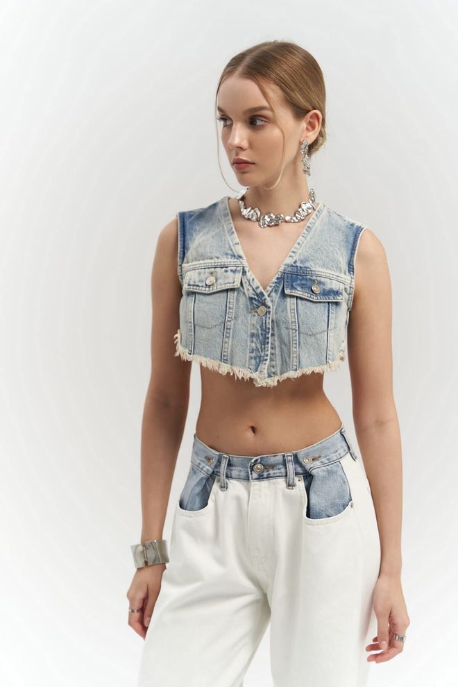 Mai Collection Τζιν Γιλέκο Regina Χονδρικό εμπόριο ενδυμάτων Casual