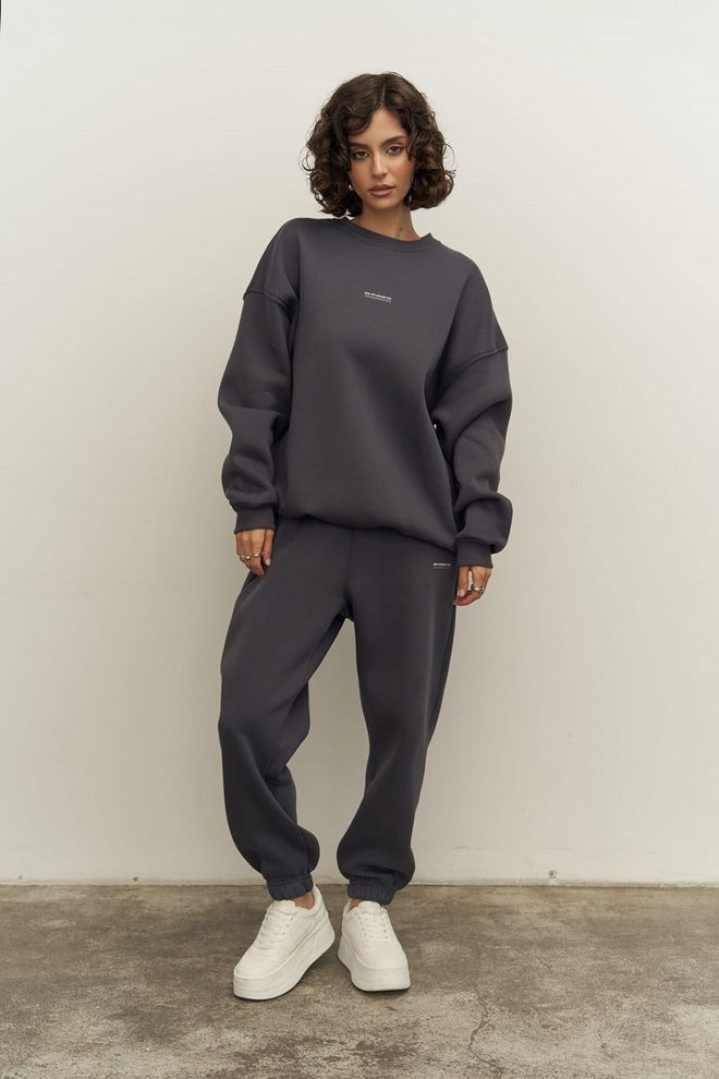 Mai Collection Mini Bike Anthracite Crew Neck Tracksuit Suit Wholesale Clothing 1