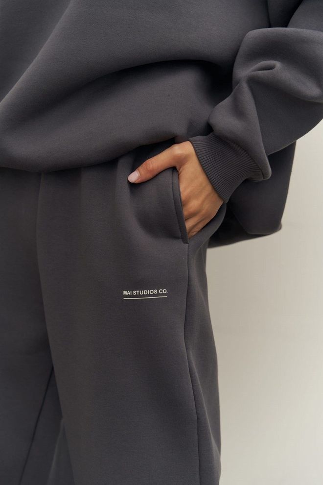 Mai Collection Mini Bike Anthracite Crew Neck Tracksuit Suit Wholesale Clothing 4
