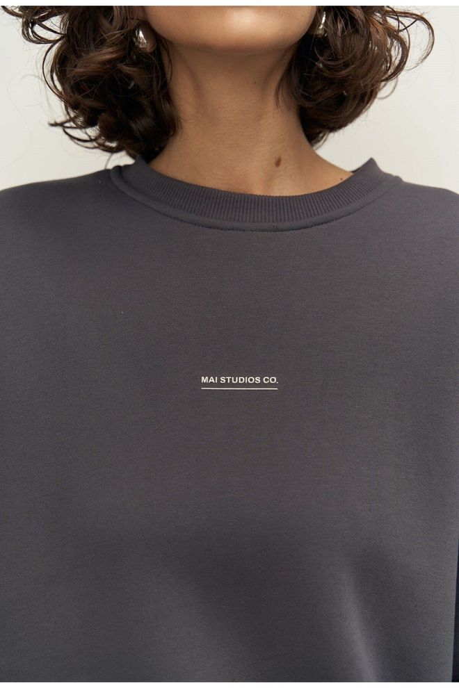 Mai Collection Mini Bike Anthracite Crew Neck Tracksuit Suit Wholesale Clothing 3