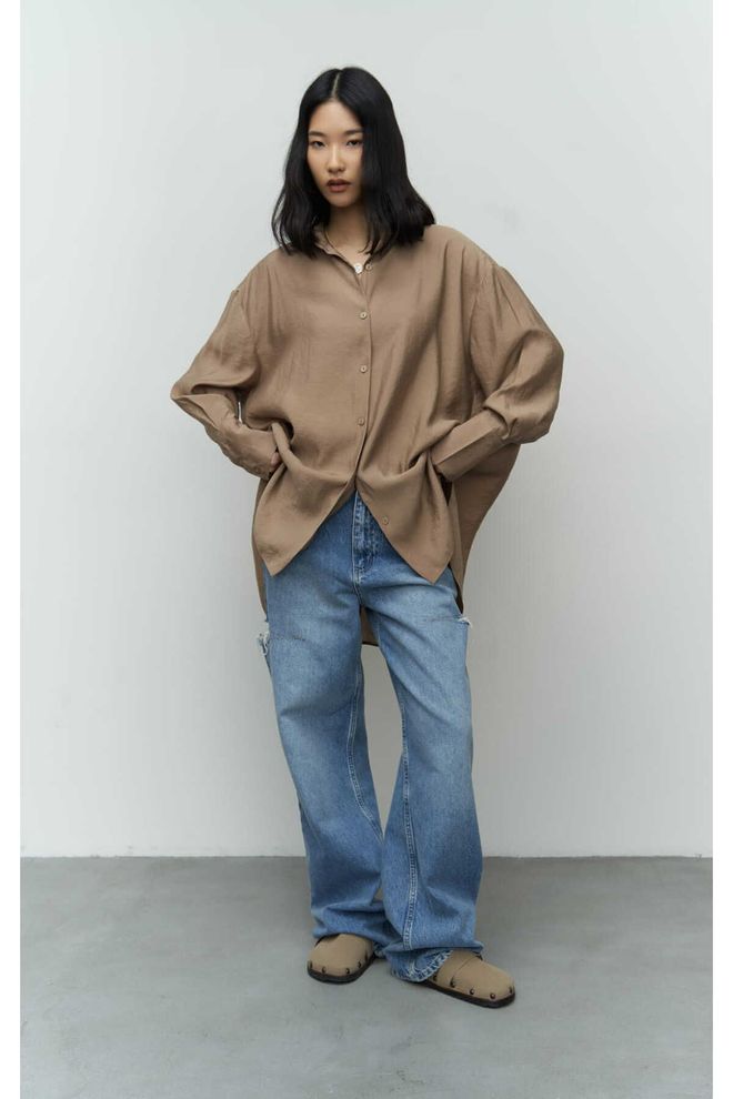 Mai Collection “Zaria Open Mink” Oversize Marškinėliai Didmeninė prekyba drabužiais Kokteilinė