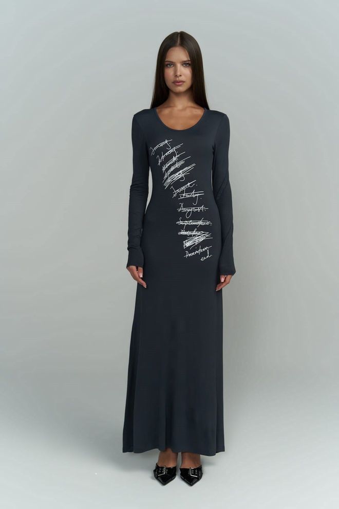 Mai Collection Ceria Smoked Long Dress Wholesale Clothing No Fabric