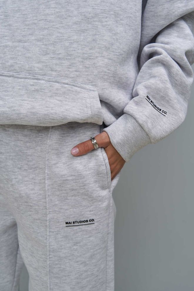 Mai Collection Minimal Print Carmelange Tracksuit Suit Wholesale Clothing Fall