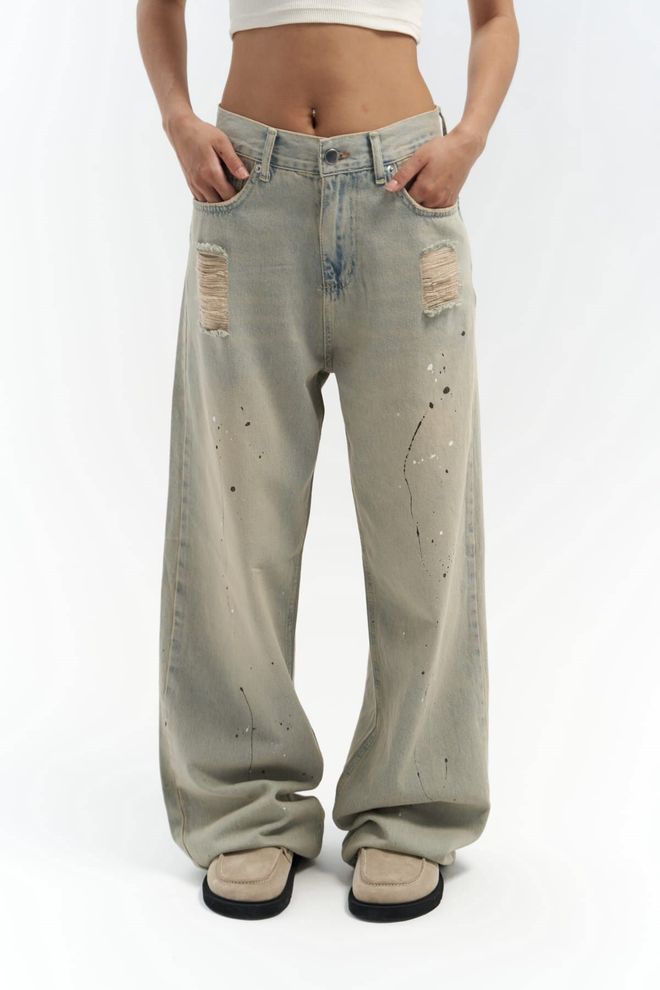 Mai Collection Touch Dirty Green Jeans Hurtowa sprzedaż odzieży Urodziny