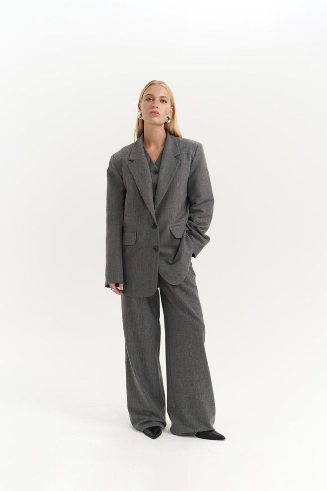 Mai Collection Sada Trojitej Bundy Blake Plaid S Údenou Údenou Veľkoobchod s oblečením Elegantný