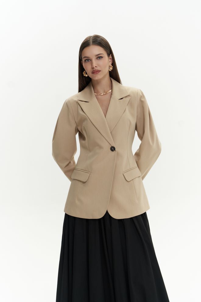 Mai Collection Briella Waist Fit Blazer Wholesale Clothing Elegant