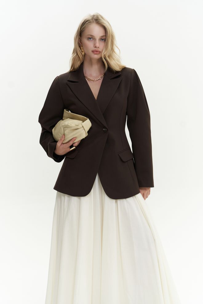 Mai Collection Briella Waist Fit Blazer Wholesale Clothing Elegant