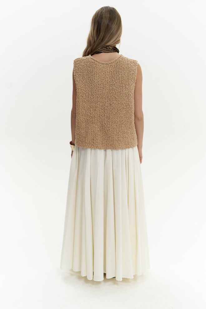 Mai Collection Knitle Casual Print Knitwear Crop Wholesale Clothing 4