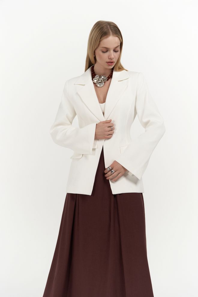 Mai Collection Anisah Blazer Mit Taillenausschnitt Großhandelskleidung Elegant