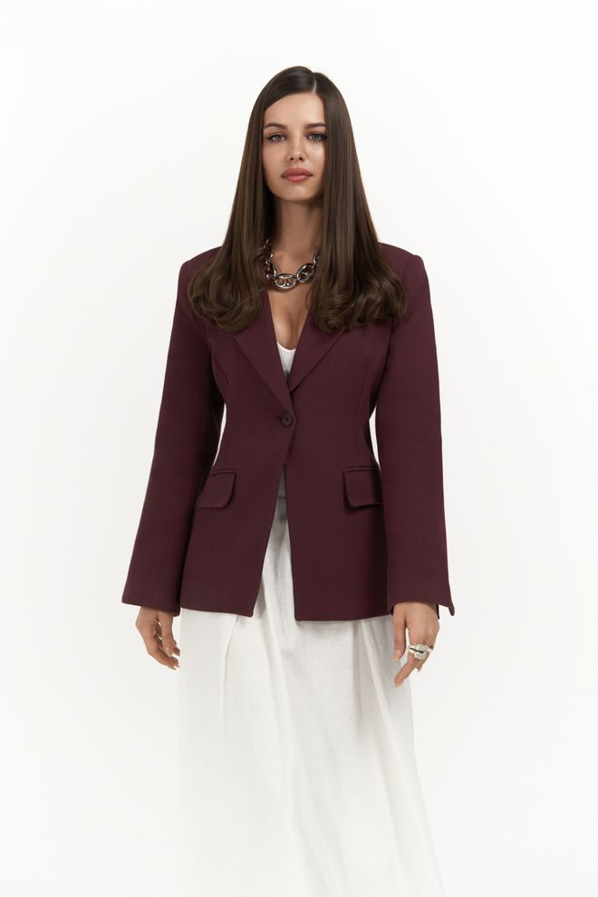 Mai Collection Anisah Blazer Mit Taillenausschnitt Großhandelskleidung Elegant