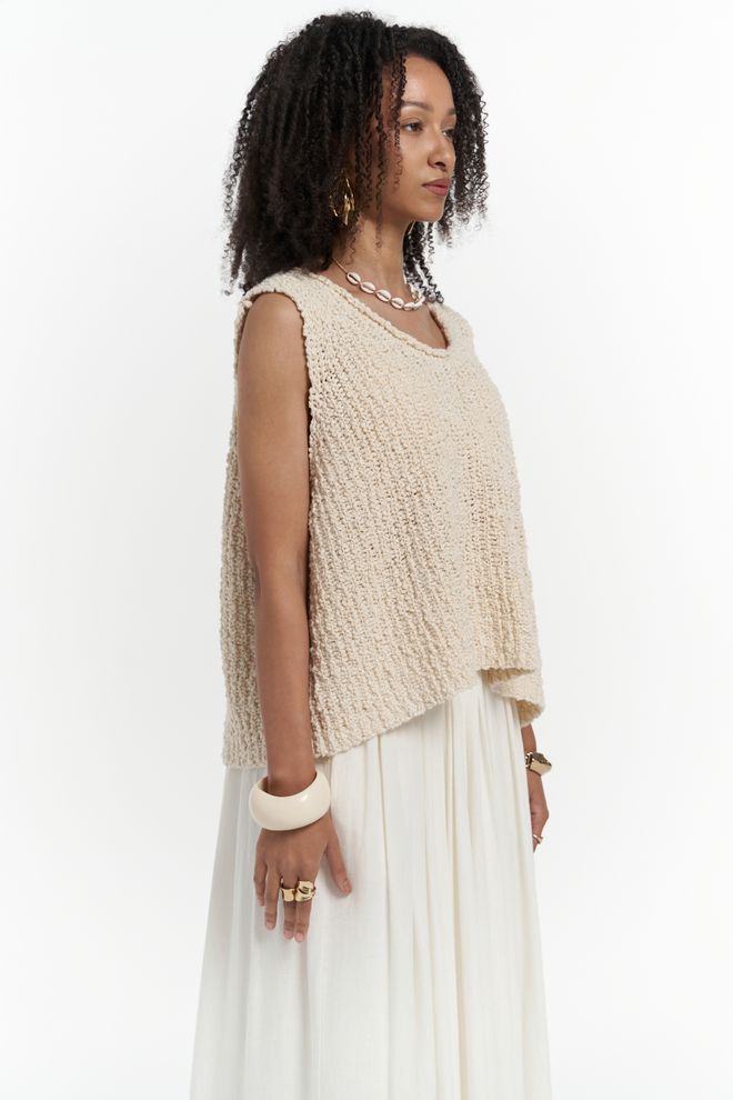 Mai Collection Knitle Casual Print Knitwear Crop Wholesale Clothing Dating