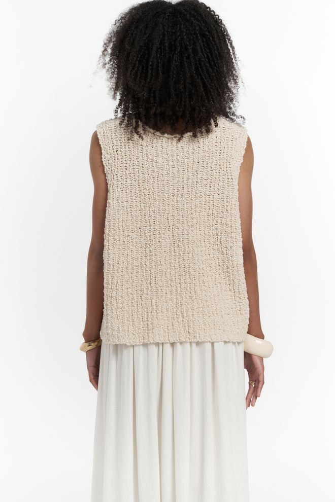 Mai Collection Knitle Casual Print Knitwear Crop Wholesale Clothing 4