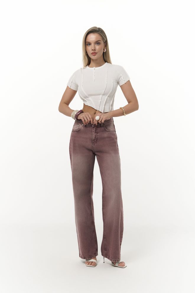 Mai Collection Crop Asymétrique Norris Vêtements en gros Décontracté