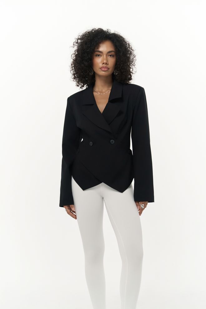 Mai Collection Norbury Triangle Detail Blazer Wholesale Clothing Elegant