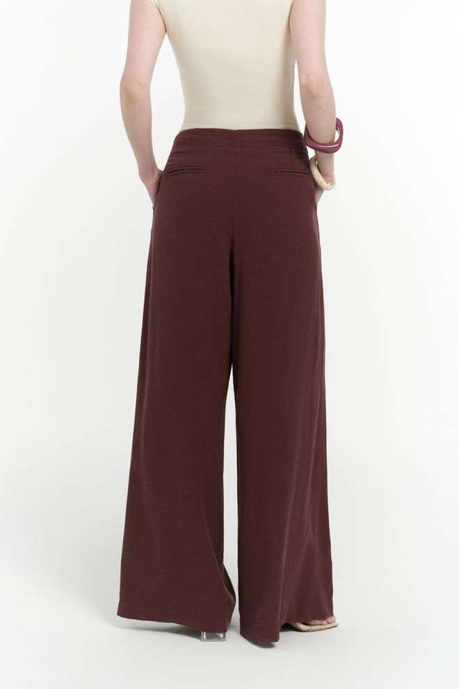 Mai Collection Mahoney Ľanové Nohavice Palazzo Veľkoobchod s oblečením Jar