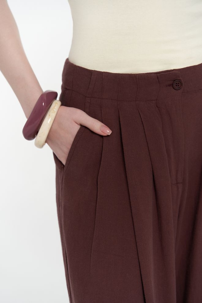 Mai Collection Mahoney Ľanové Nohavice Palazzo Veľkoobchod s oblečením Leto