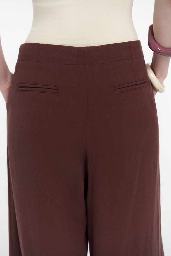 Mai Collection Mahoney Ľanové Nohavice Palazzo Veľkoobchod s oblečením Randenie