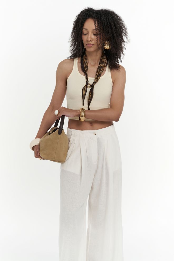 Mai Collection Mahoney Linen Palazzo Pants Wholesale Clothing 4