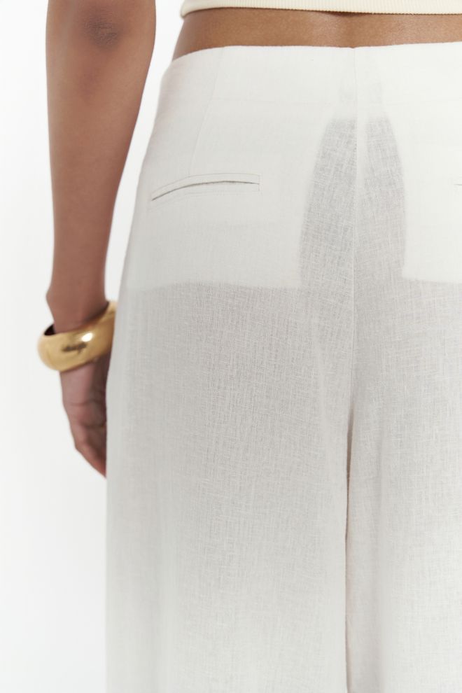 Mai Collection Mahoney Linen Palazzo Pants Wholesale Clothing Linen