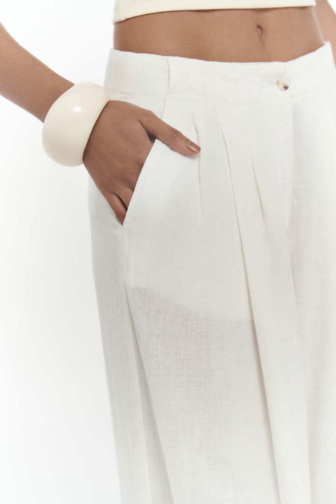 Mai Collection Mahoney Linen Palazzo Pants Wholesale Clothing Birthday