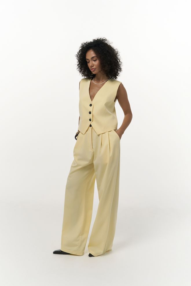 Mai Collection Kaylee Palazzo Pants Wholesale Clothing Casual